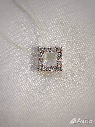 Подвеска с бриллиантами бегунок 0,68 г 585 проба