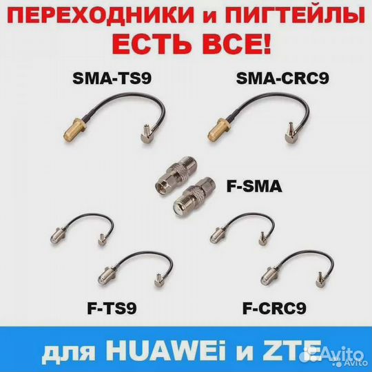 Sma,f, crc9-F, ts9, N, и тд