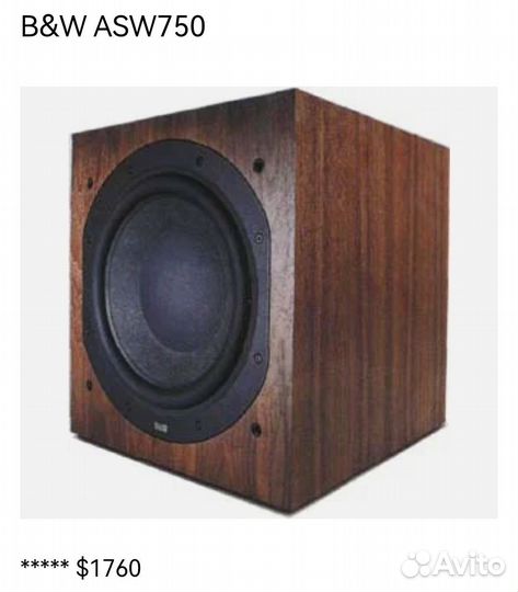 Сабвуфер B&w asw750