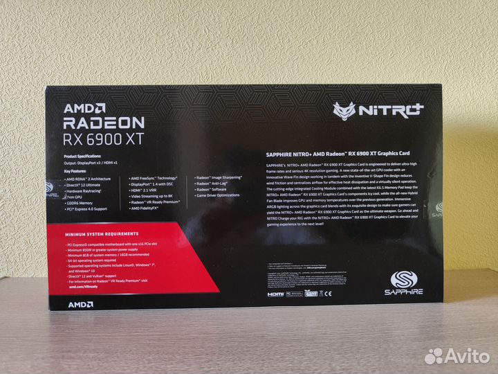 Видеокарта Radeon RX 6900 XT Sapphire nitro+