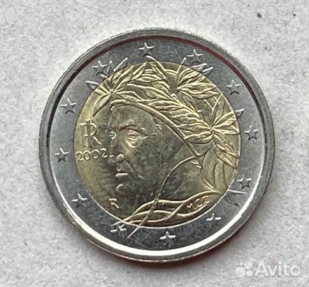 Регулярные монеты 2 евро Италия Греция Франция