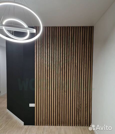 Декоративные рейки мдф шпон woodwall