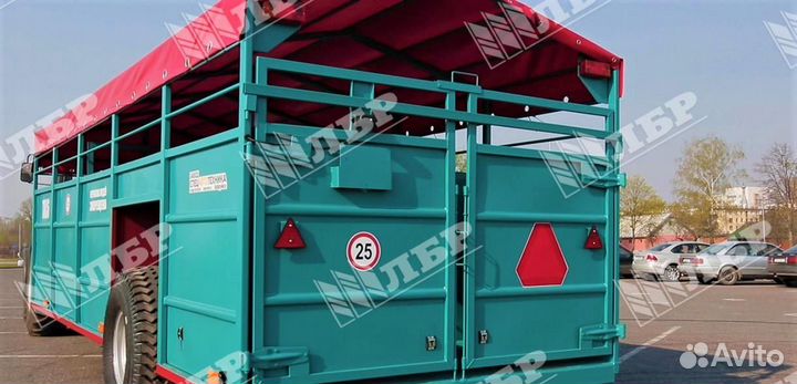 Полуприцеп для перевозки скота СпецАвтоТехника САТ ТПС6, 2023