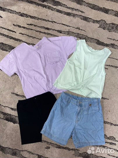 Одежда для девочки пакетом 140