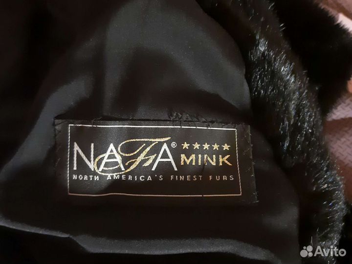Шуба норковая с капюшоном