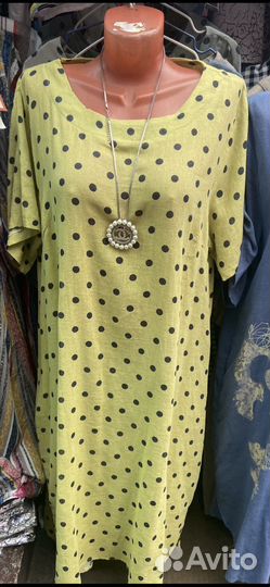 Платье ог120 см лен легкое Турция, 120 см