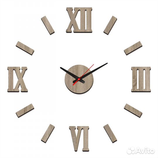 Часы настенные 70-80D рим дуб
