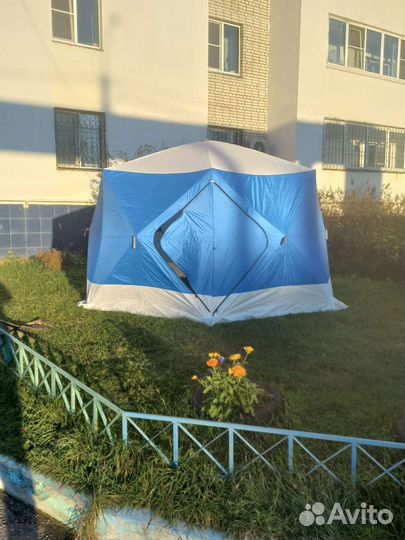 Палатка зимняя трехслойная утеплённая 360х320х220