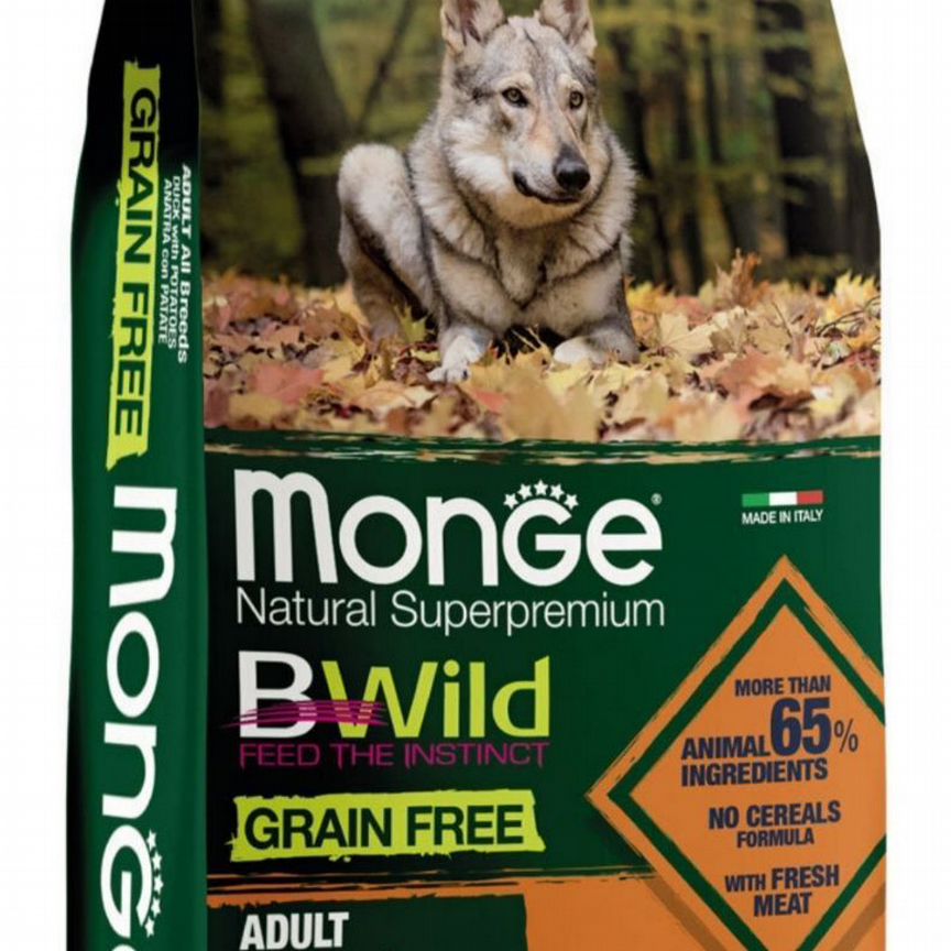 Сухой корм для собак Monge BWild Grain Free