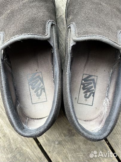 Слипоны vans черные замшевые 38 размер