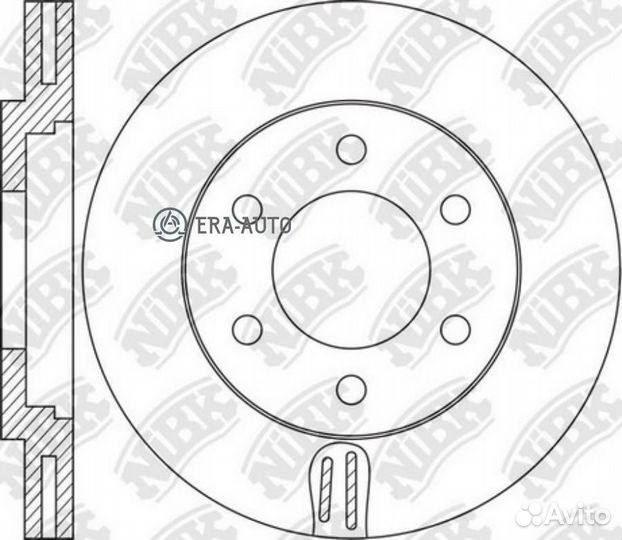 Nibk RN1635 Диск торм.пер