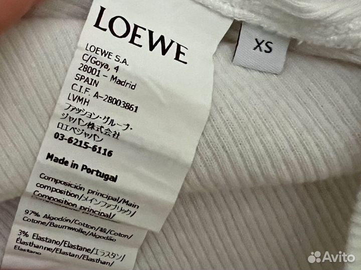 Майка loewe белая