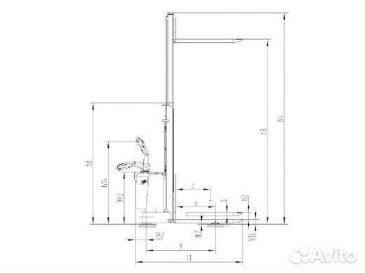 Электроштабелер Noblelift PS16W 1600 кг