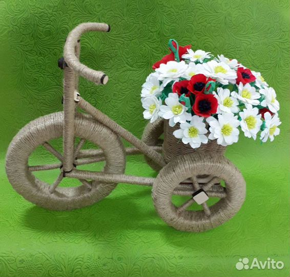 Велосипед с цветами.Сувенир