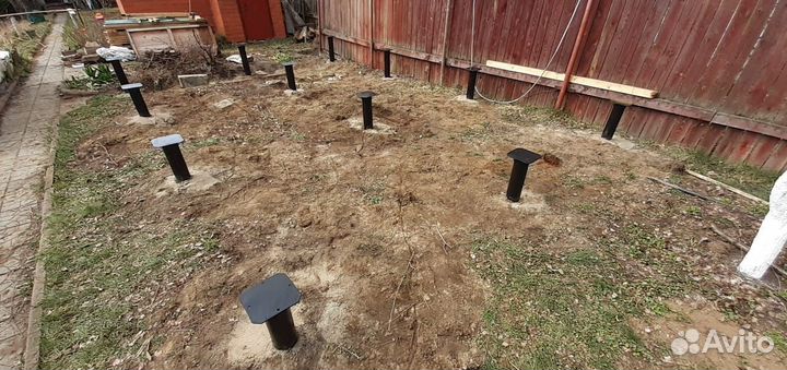 Фундамент на винтовых сваях