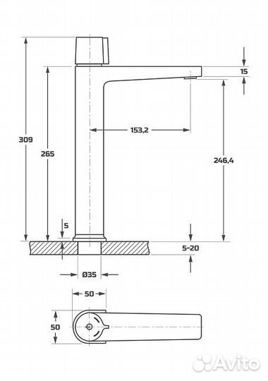 PL11101-9 смеситель для раковины