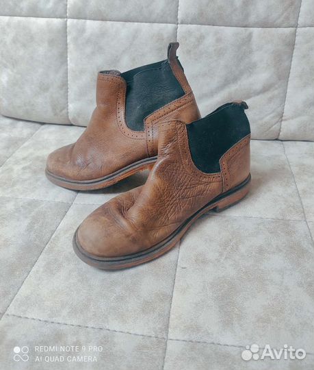 Ботинки кожаные 36 Zara