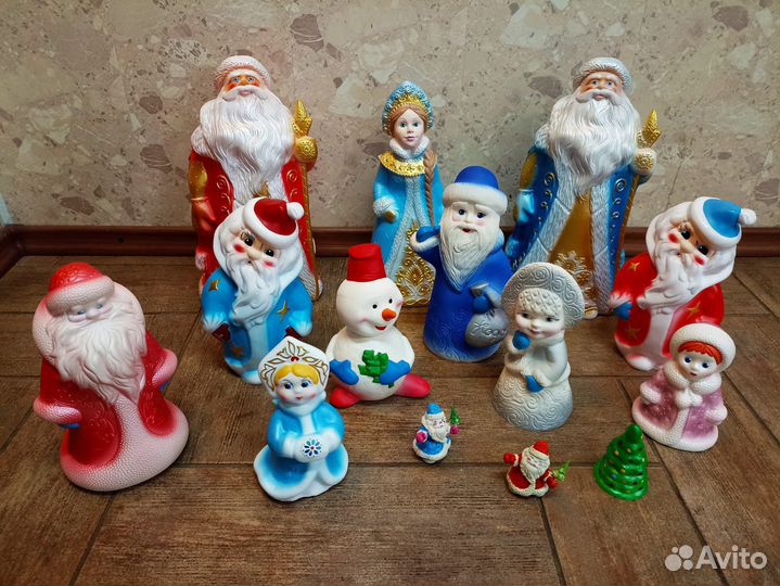 Дед Мороз Снегурочка игрушки пвх качественные