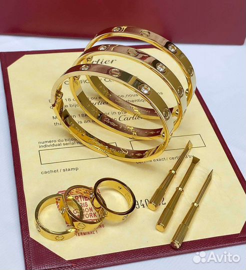 Cartier кольцо браслет