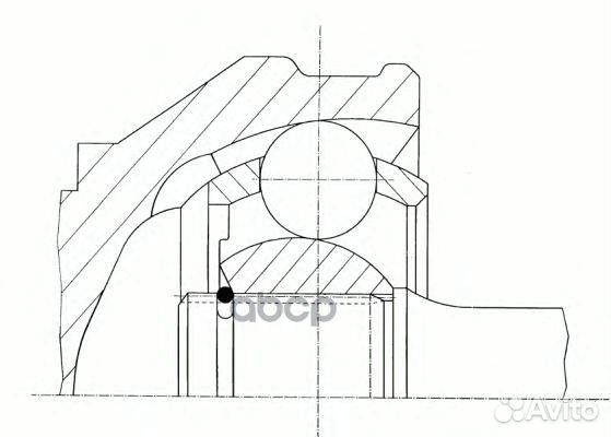 ШРУС MB W124 внутр. 302271 GKN (Loebro)
