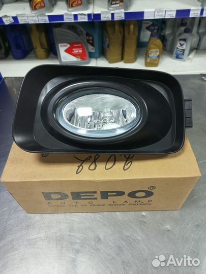 Фара противотуманная передняя левая honda accord