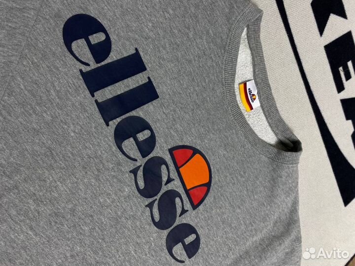 Свитшоты ellesse мужской серый оригинал big logo