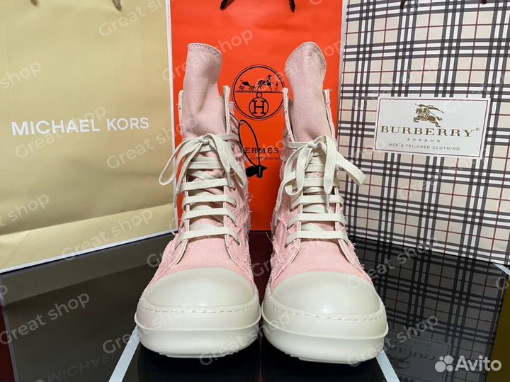 Кеды rick owens ramones slashed