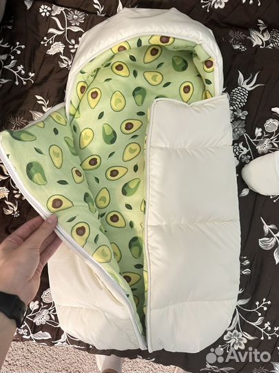 Зимний комплект с конвертом для новорожденного