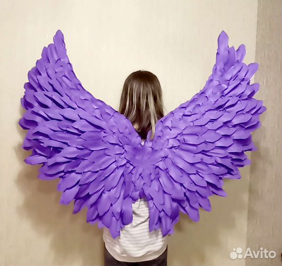 Крылья ангела фиолетовые
