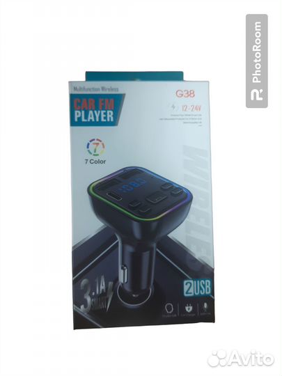 FM модулятор Bluetooth G38+USB3