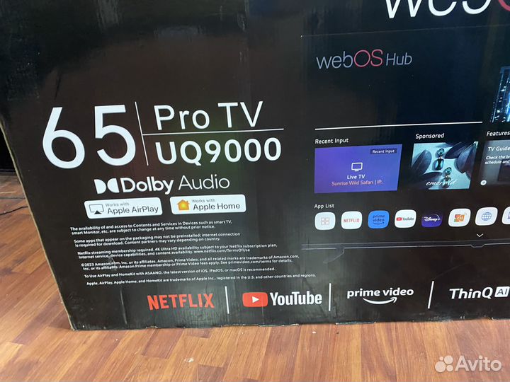 Сверх тонкий 55 с LG SMART TV и пультом Magic