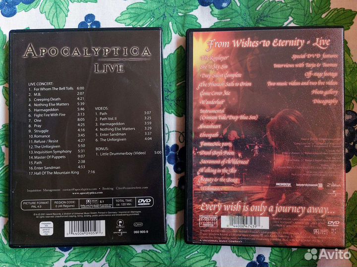 Концерты на DVD - Apocalyptica, Nightwish
