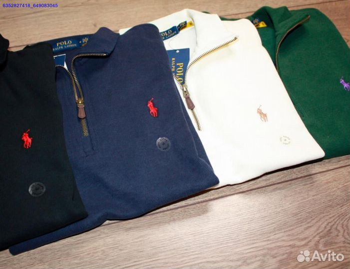 Polo Ralph Lauren джемпер полузамок черный (Арт.54680)