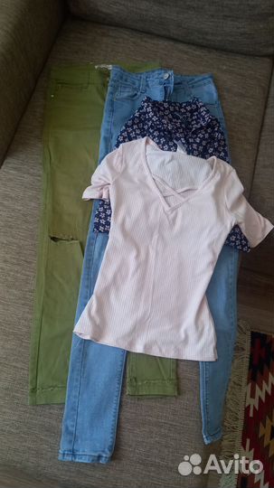 Джинсы,блузы,платье