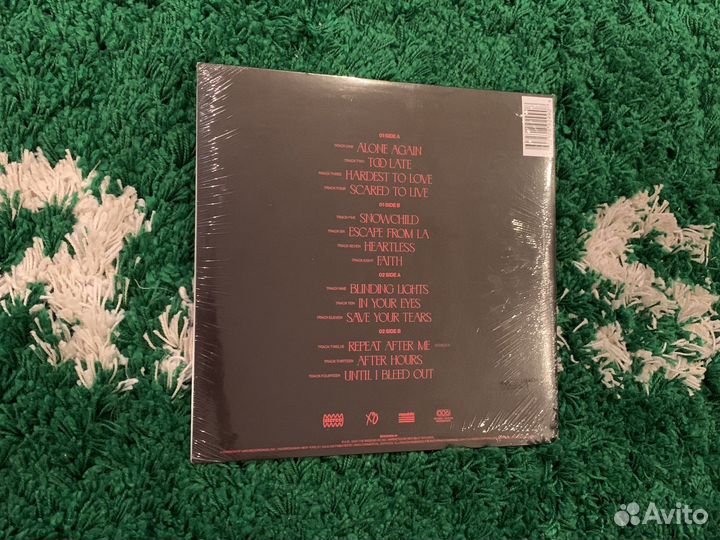 Weeknd After Hours Clear with red splatter vinyl