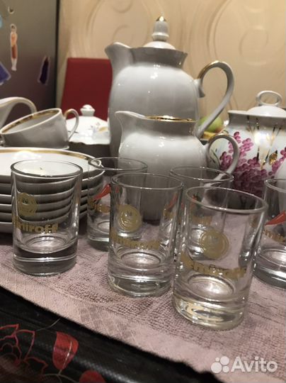 Посуда ссср(молочник, рюмки, сахарница
