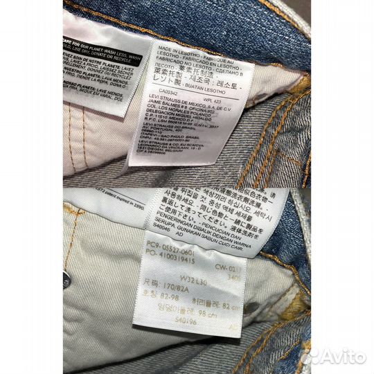 Levis 527 из США W32 L30 Original Slim Fit Ю.А.Р