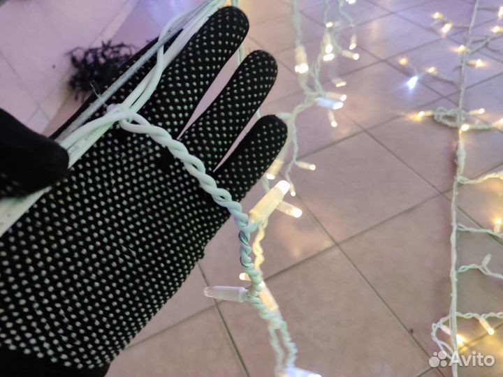 Гирлянда уличная бахрома 24