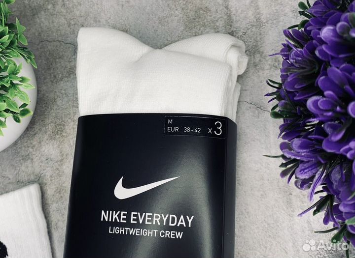 Носки Nike Everyday белые оригинал