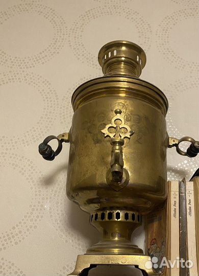 Самовар на дровах старинный