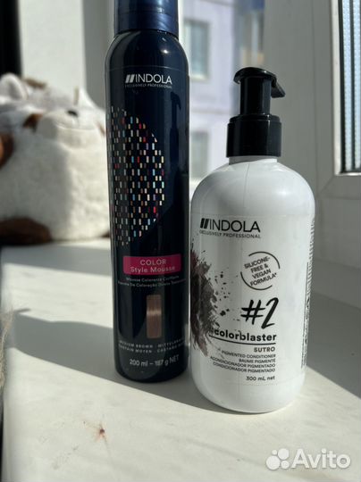 Indola мусс и тонирующий бальзам