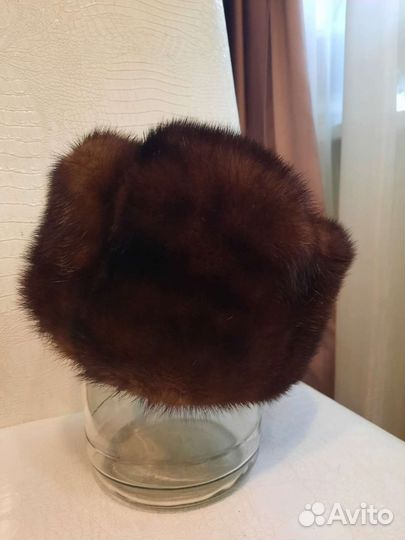 Норковая шапка мужская 58 размер