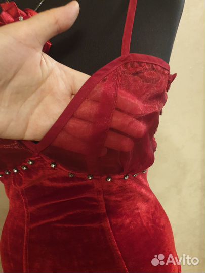 Топ корсет бархатный новый