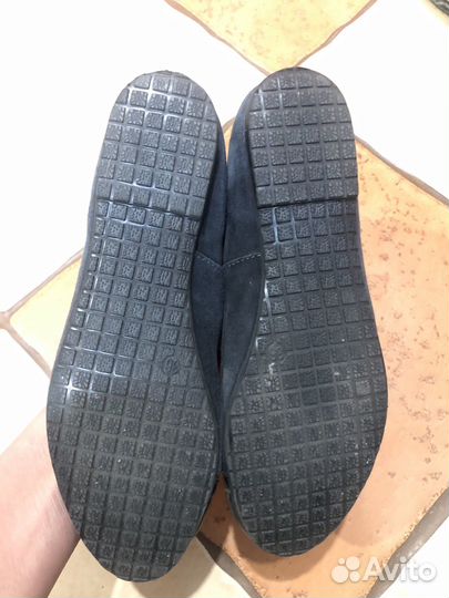 Туфли школьные 36 замша/ кожа