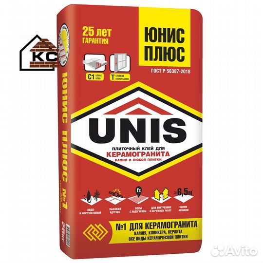Клей плиточный Юнис