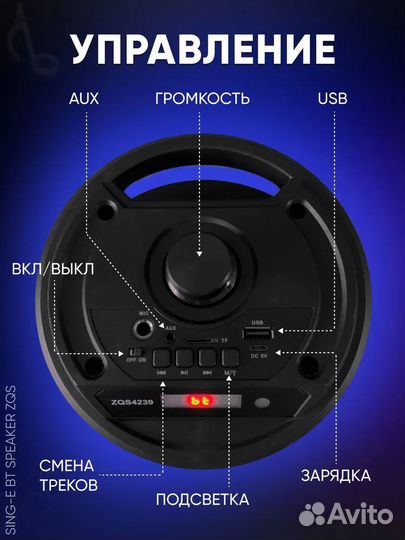 Портативная Bluetooth колонка ZQS4239