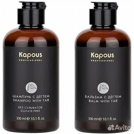 Kapous Комплект шампунь+бальзам для волос с Дёгтем