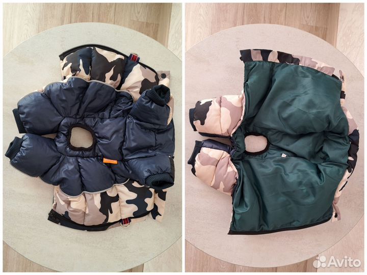 Одежда для собак дождевик пуховик комбинезон