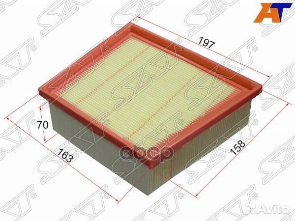Фильтр воздушный mazda 2 08-14/ford fiesta 08
