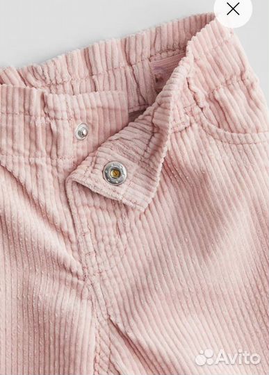 Вельветовые брюки на девочку 80 86 hm